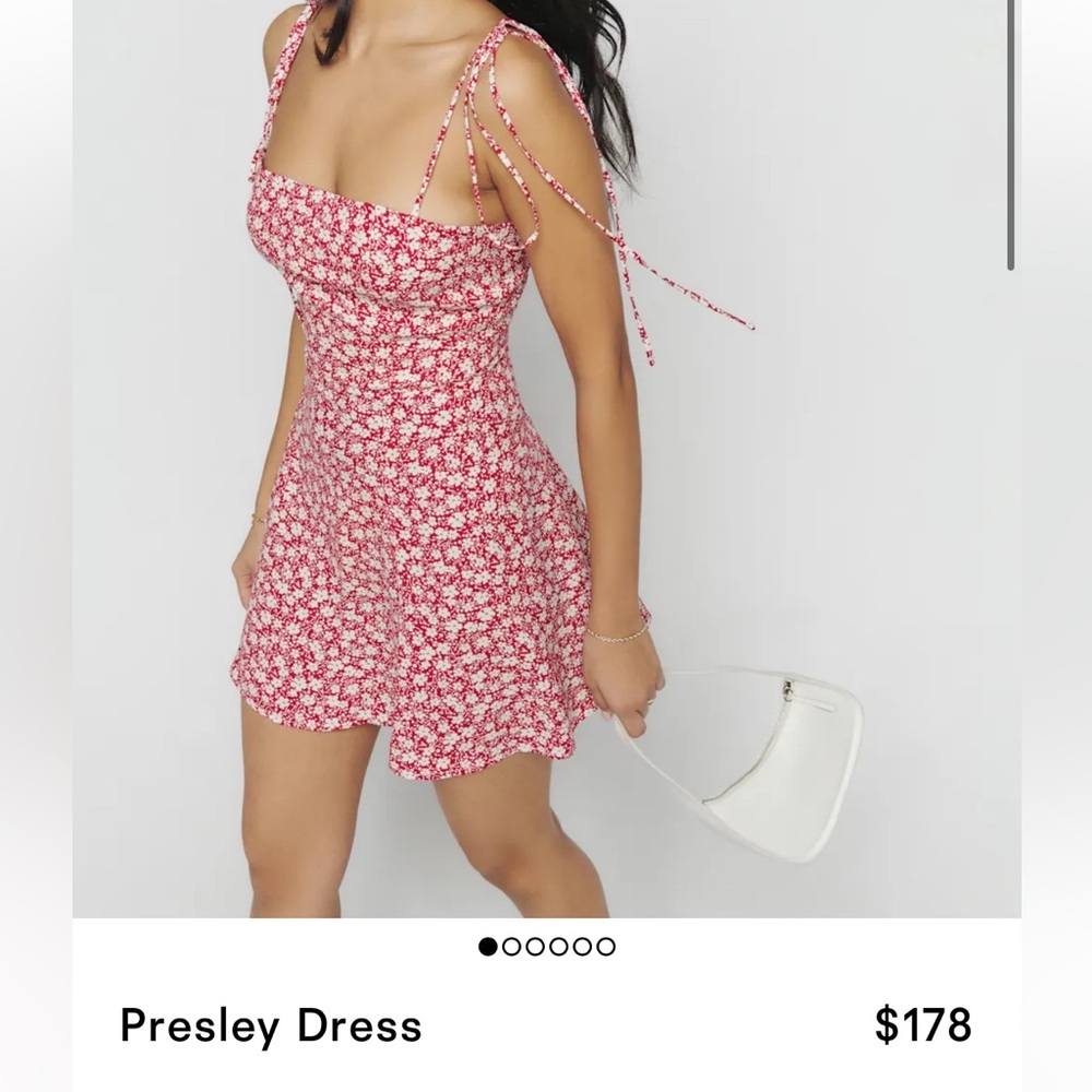Reformation Presley Dress Amaro - Size 6